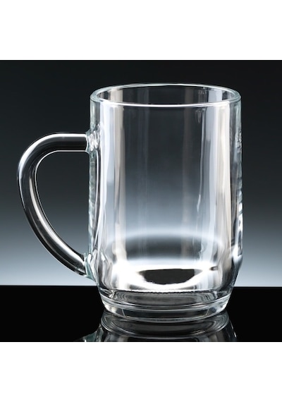 Haworth 590 Ml Temperli Kulplu Kupa Bardak Şeffaf Şeffaf