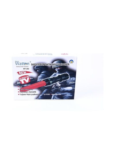Watton Wt-262 Sinyalli Acil Durum El Feneri  Cree5 Kırmızı - Siyah
