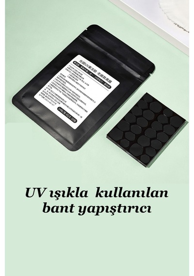 240 Adet Uv Işıkla Yapışan Çift Tafraflı Tırnak Yapıştırıcı Bant Cilde Zarar Vermez M/l