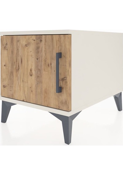 Kronos Komodin Tek Raflı Tek Kapaklı 44x59x48 Aytaşı-çam Aytaşı
