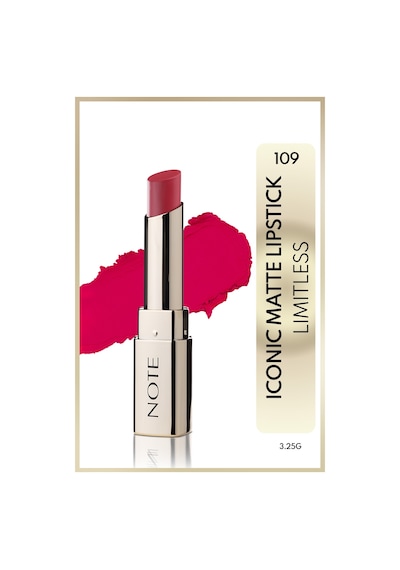 Note Cosmetics Iconic Matte Lipstick Kalıcı Mat Ruj 109 Limitless Kalıcı Mat Ruj - Pembe 109