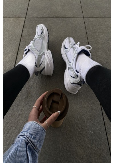 Ozzy Socks 6 Çift Logosuz Beyaz Dikişsiz Pamuklu Tenis Unisex Soket Çorap Beyaz