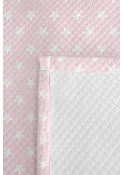 Evimde Bambaşka Yıldız Pembe Kız Çocuk Dekoratif Pike Takımı - Minimal Desenli Bebek Odası Yatak Örtüsü - 160x220 CM Evimde Bambaşka Yıldız Pembe Kız Çocuk Dekoratif Pike Takımı - Minimal Desenli Bebek Odası Yatak Örtüsü - 160x220 CM