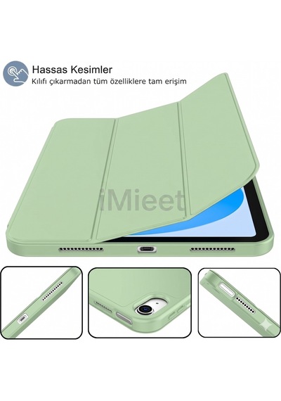 Apple İpad 11.nesil 2025 A16 / 10.nesil 2022 10,9 Inç Uyumlu Kılıf Kalem Tutuculu, Yumuşak Tpu Sırtlı, Üç Katlı Standlı Akıllı Kılıf Kapaklı Kılıf Apple İpad 11.nesil 2025 A16 / 10.nesil 2022 10,9 Inç Uyumlu Kılıf Kalem Tutuculu, Yumuşak Tpu Sırtlı, Üç Katlı Standlı Akıllı Kılıf Kapaklı Kılıf