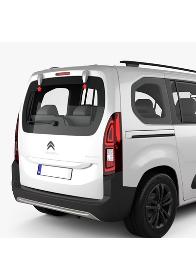 Citroen Berlingo Bagaj Kapısı Menteşe Kapağı - Krom 2 Parça 2019-2023