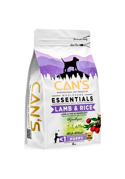 Can's Kuzu & Pirinçli Yavru Köpek Maması 3 KG