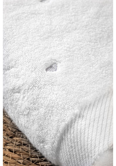Varol Love Serisi Nakışlı Micro Cotton Banyo Havlu Seti Gri-standart gri