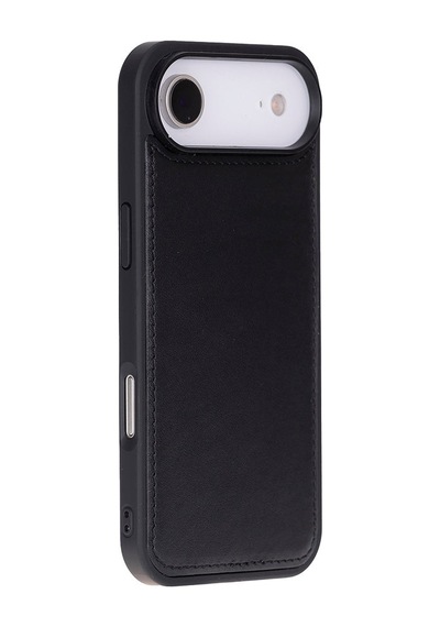 Bloomcase Magic Wallet Crimson Red Hakiki Deri Apple Uyumlu iPhone 17 Air 6.5" Cüzdanlı Telefon Kılıfı Kırmızı