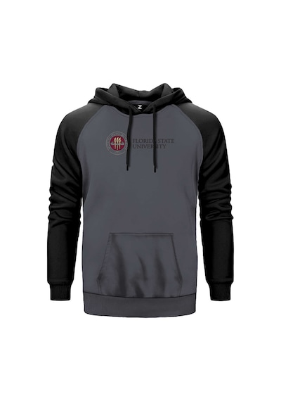 Florida State University Logo Gri Renk Reglan Kol Sweatshirt Gri