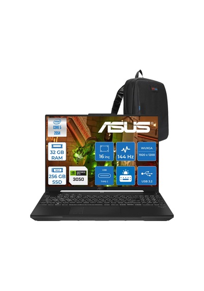 Asus TUF Gaming F16 FX607VJR-TU388F11 Core 5 205 32 GB 256 GB SSD RTX305016" Free Dos Dizüstü Bilgisayar
