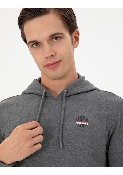 U.s. Polo Assn. Erkek Antrasit Melanj Sweatshirt 50293454-vr081 Antrasit Melanj