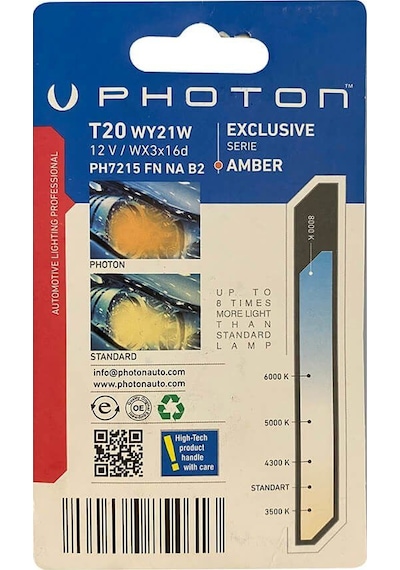 Photon T20 W21W Turuncu Fanlı Blister
