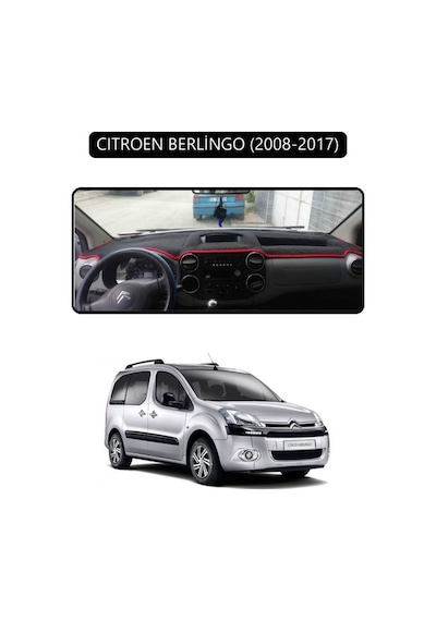 Cıtroen Berlingo 2008-2017torpido Koruma Halısı Siyah Kenar