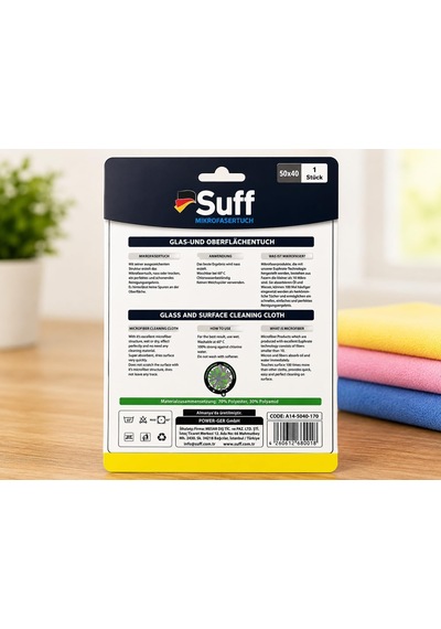 Suff Mikrofiber Narzisse Nergis Cam Ve Yüzey Temizlik Bezi 50x40 Cm İz Bırakmayan, Yüksek Emicilikli Karma Renk Belirtilmemiş