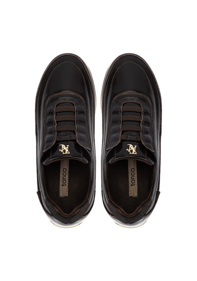 Tamer Tanca Kadın Hakiki Deri Kahverengi Rugan Sneakers & Spor Ayakkabı 298 3215 Bn Ayk Y26 Kahve Krsk Rgn