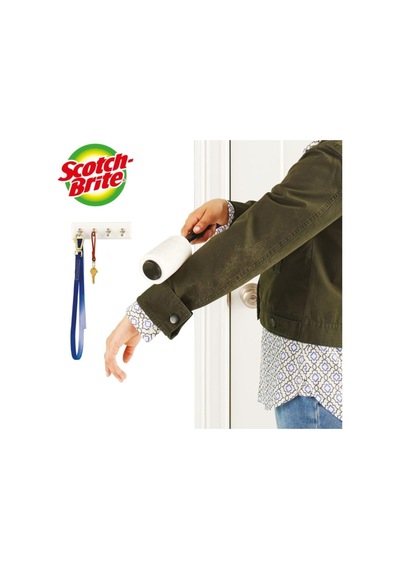 Scotch Brite Scotch-brite 9301227 Tüy Toplayıcı Rulo, 56 Yaprak Beyaz - Gri