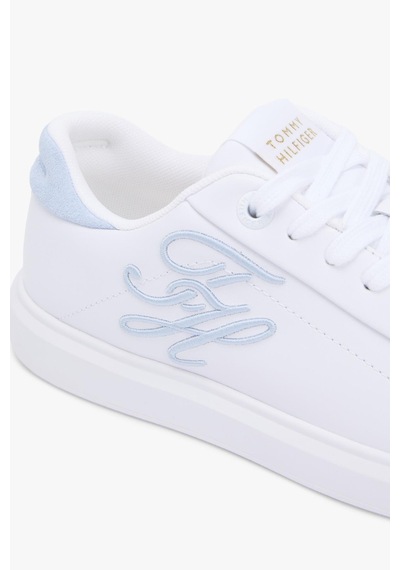 Th Kadın Icon Court Script Beyaz-mavi Sneaker-13842 Beyaz