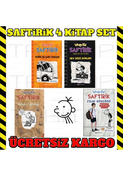 Epsilon Yayınları Saftirik Greg Serisi 9 10 +2Kitaplık Set 4Kitap