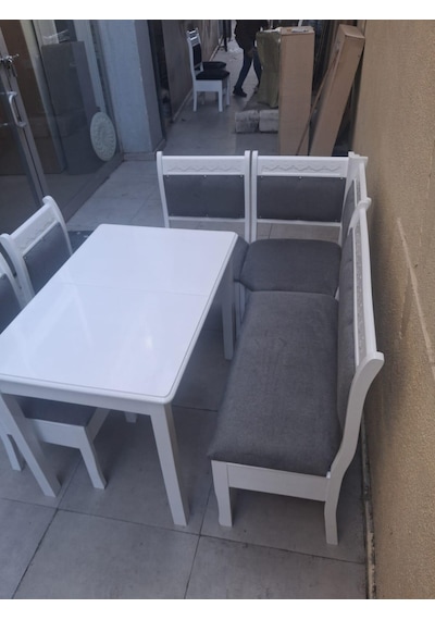 Köşe Mutfak 90553 Tk Kayın Ahşap Sandık Açıl Masa Babyface Gri Kumaş Parlak Beyaz Lake Açık Gri Köşe Mutfak 90553 Tk Kayın Ahşap Sandık Açıl Masa Babyface Gri Kumaş Parlak Beyaz Lake Açık Gri