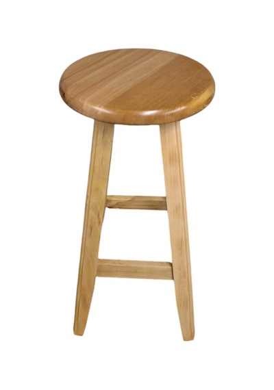 Ayrex Ahşap Bar Taburesi, Ahşap Renk 28-29 Cm Oturum Çapı, 80 Cm Yükseklik, Kayın Ağacı, Vernikli Diğer