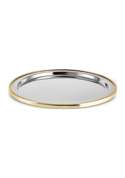 Karaca Ring Dekoratif Tepsi Supla Gold 33 Cm Altın
