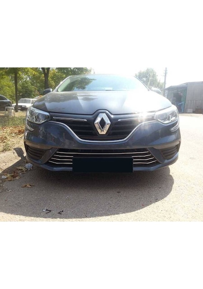 Renault Megane 4 Hb Krom Ön Tampon Alt Çıta 7 Parça 2016-2020 Ara