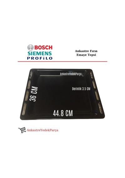 Bosch Uyumlu Siemens Profilo Ankastre Fırın  Emaye Tepsi 44.8 X 36 - 399131659