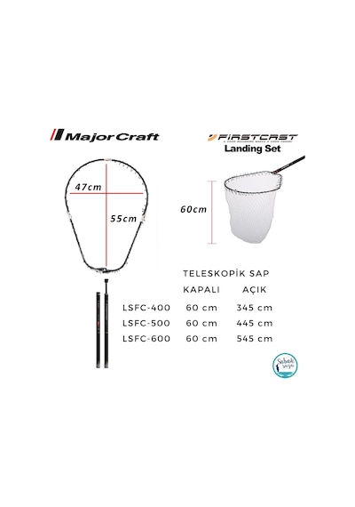 Major Craft Firstcast Lsfc-600 Teleskopik Katlanır Kepçe 6.00mt