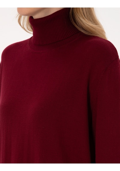 Pierre Cardin Kadın Vişne Kazak /triko 50316385-vr223 Vişne