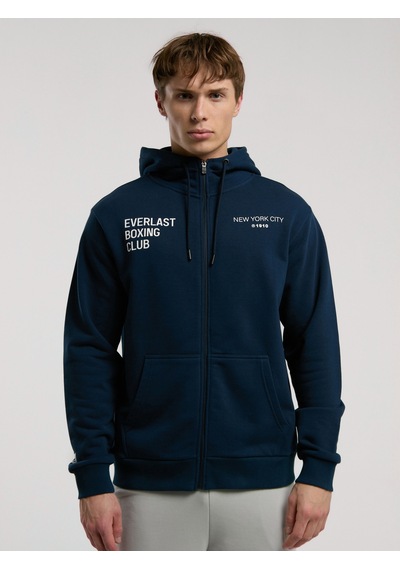 Everlast Boxing Club Regular Lacivert Erkek Full Zip Kapüşonlu Sweatshirt Lacivert