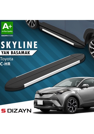 S-dizayn Toyota C-hr Skyline Aluminyum Yan Basamak 173 Cm 2016-2023 A+ Kalite