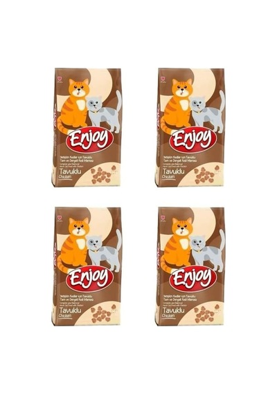 Kedi Maması, Tavuklu, 1 Kg X 4 Adet