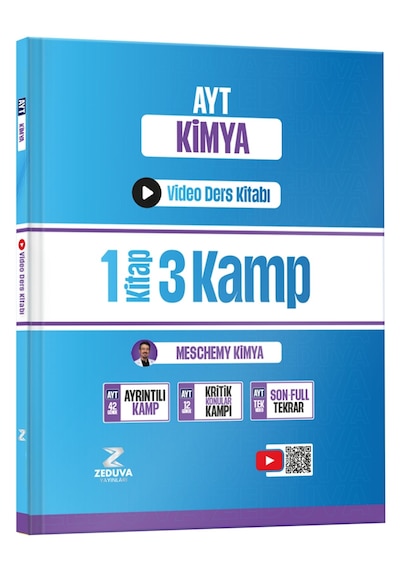 Zeduva Yayınları Meschemy Kimya Ayt Kimya 1 Kitap 3 Kamp Video Ders Kitabı