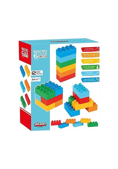 03 555 Makro 6 Renkli Tuğla Bloklar