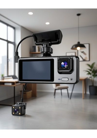 3 Kamera Araç Dvr 1080p Döngü Kayıt Uczzzq301kamera-9