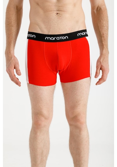 Maraton Sportswear Ekstra Slim Erkek Düz Paça Basic Kırmızı Boxer 20395-Kırmızı