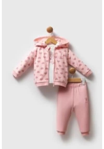 U.S. Polo Assn. 3lü Takım Açık Pembe Açık Pembe