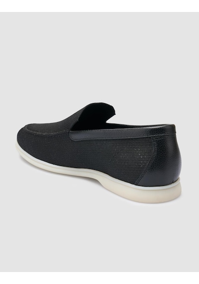 Cabani Leros Triko Siyah Erkek Loafer
