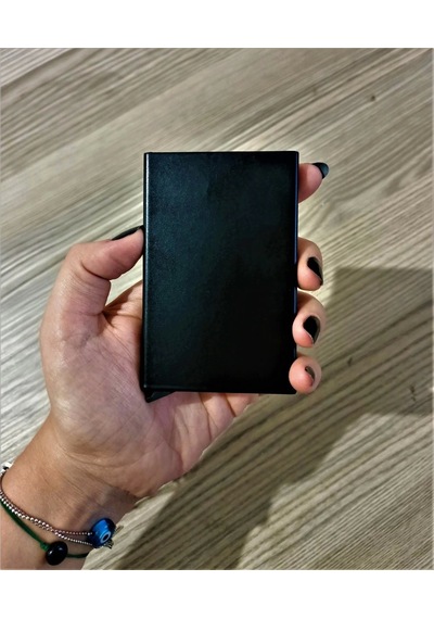Kişiye Özel Alüminyum Mekanizma - Rfid Block Teknolojisi İle Siyah