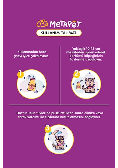 Metapet Evcil Hayvan İçin Organik Kötü Koku Giderici Sprey 150 ML