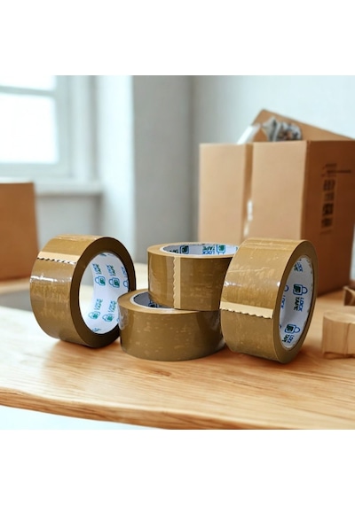 45mm Kahve Rengi Koli Bandı - Hotmelt - Extra Güçlü Yapışma 1
