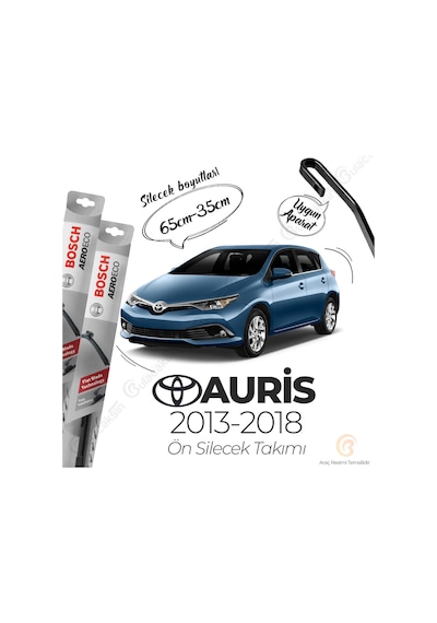 Toyota Uyumlu Auris Muz Silecek Takımı 2013-2018 Bosch Aeroeco N11.4089