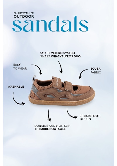 Smart Walker Outdoor Sandals Kahve Duo Kahverengi