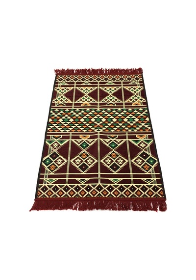 Shark Anadolu Baklava Kilim Bordo Renkli