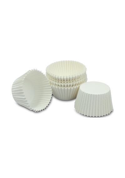 Kafem Muffin Kek Kapsülü Beyaz Büyük Boy No:2 100lü X 5 Paket - K42 Beyaz