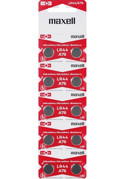 Maxell Lr44 Ag13 Sr44 A76 1.5v Lin Saat Pili 10 Adet