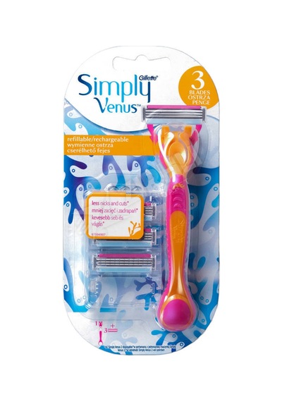 Gillette Venus Simply Tıraş Bıçağı + 3 Yedek Başlık
