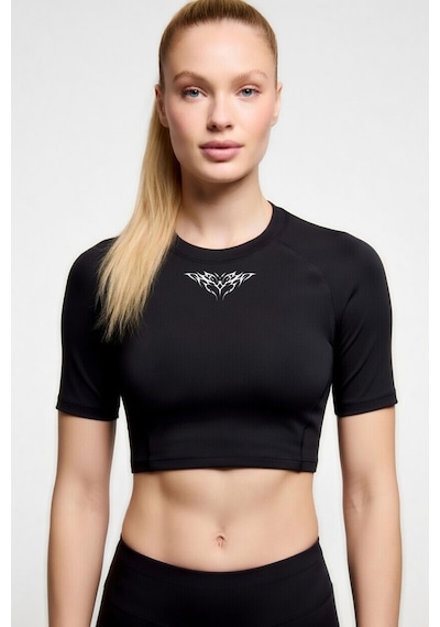 Premium Gotik Model 7 Siyah Kısa Kol Compression Kadın Crop T-shirt Spor Büstiyer Bluz Yoga Pilates Siyah Premium Gotik Model 7 Siyah Kısa Kol Compression Kadın Crop T-shirt Spor Büstiyer Bluz Yoga Pilates Siyah