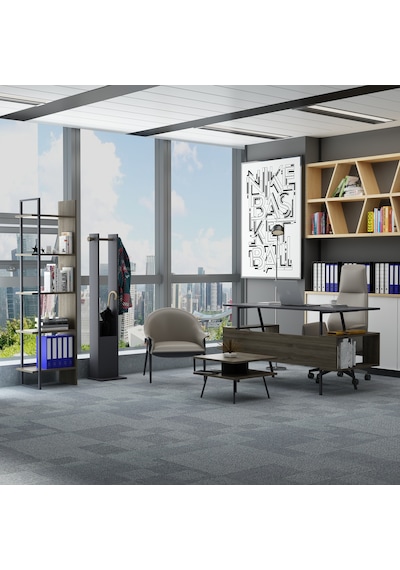 Lagomood İrony Joline Ofis Takımı Antrasit - Ceviz