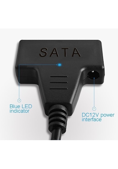 Usb 3.0 2.5 3.5 İnç Sata Ssd Hdd Hard Disk Kablosu 4741A Veri Harici